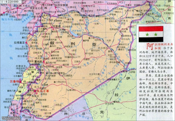 叙利亚地图(资料图/地图窝)