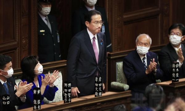 在皇宫举行的首相任命仪式和阁僚认证仪式过后,第二届岸田内阁将于10