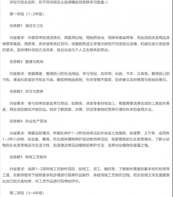 劳动课回归！教育部要求中小学生会“煮饭”，家长：建议在校完成