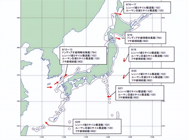 中国万吨驱逐舰远海训练绕日本列岛一周