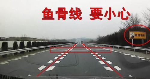 开车遇到鱼骨线该怎么走交警这点必须懂不然多少分都不够扣