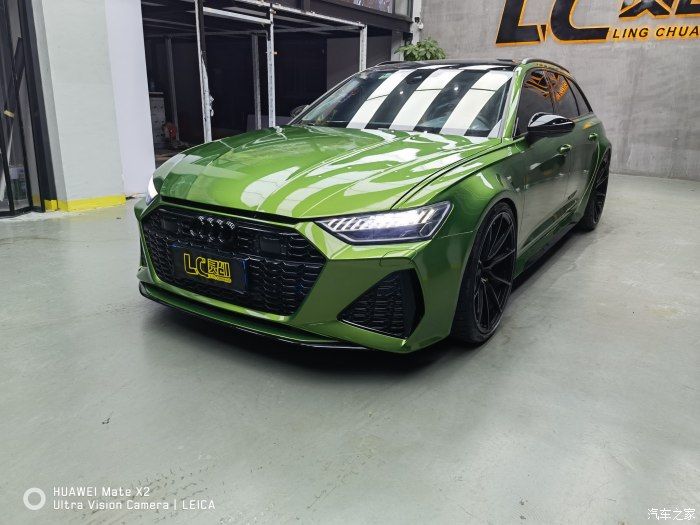 奥迪a6allroad c8改rs6原厂宽体套件(3)