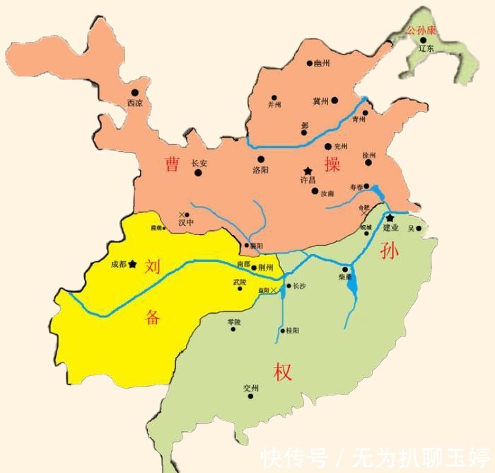 刘备拥有益州和荆州地图