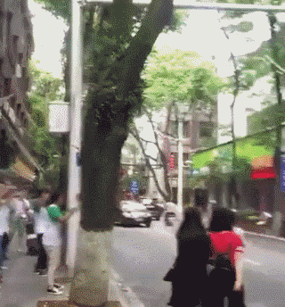 搞笑gif: 一看妈妈就带着没少蹦过迪, 要不然不会这么有节奏感.