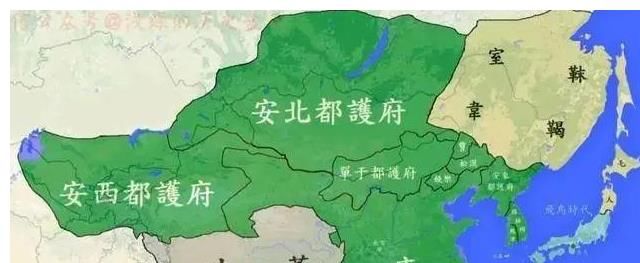 在东北地区,唐朝于公元719年和725年设置室韦都督府和黑水都督府控制