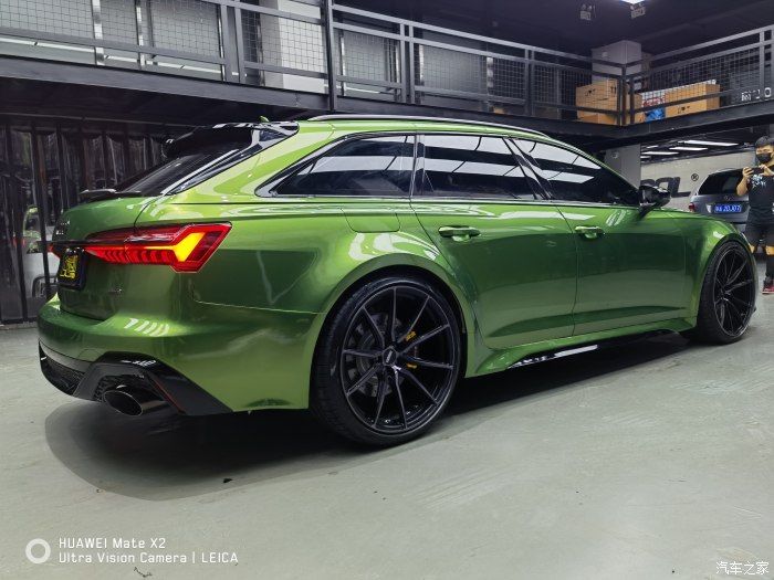 奥迪a6allroad c8改rs6原厂宽体套件(3)