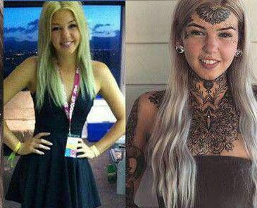 24少女花10年时间，把自己纹成“龙”，真是越看越好看