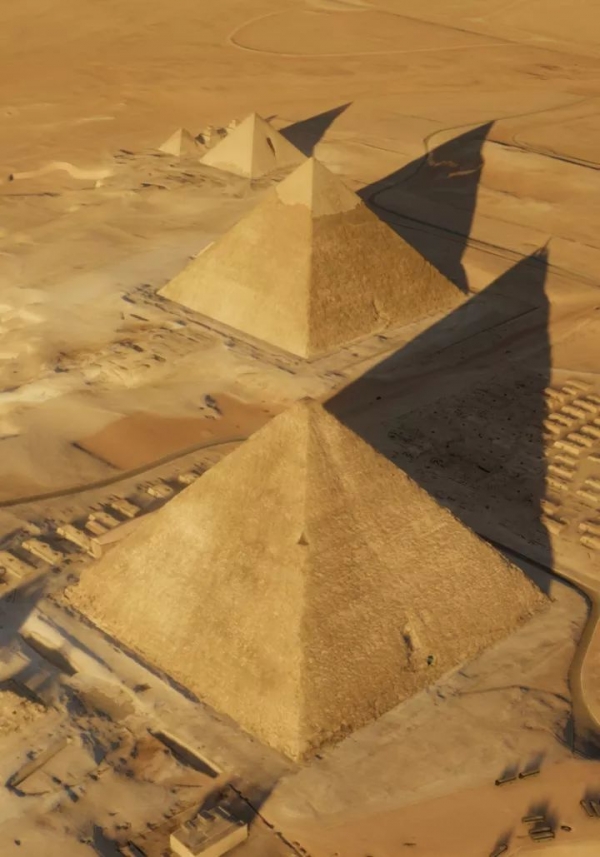 吉萨金字塔群总平图图片