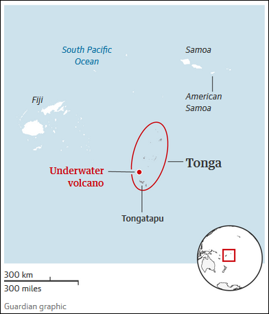 湯加海底火山劇烈噴發美日澳等多國發布海嘯預警5