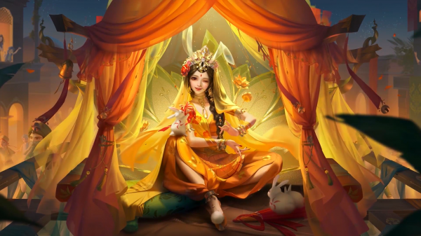 王者荣耀：公孙离玉兔皮肤特效曝光，体验服花木兰再次调整