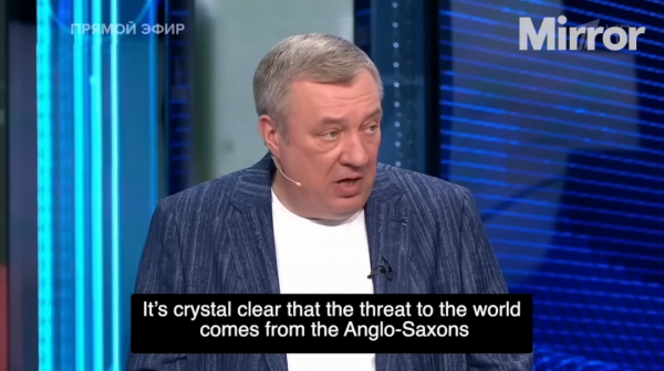 古鲁廖夫在电视节目中发言 视频截图