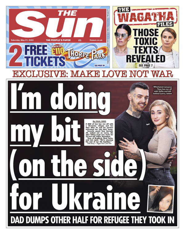英国夫妻收留乌克兰难民，同居10天丈夫抛弃十年发妻和她私奔
