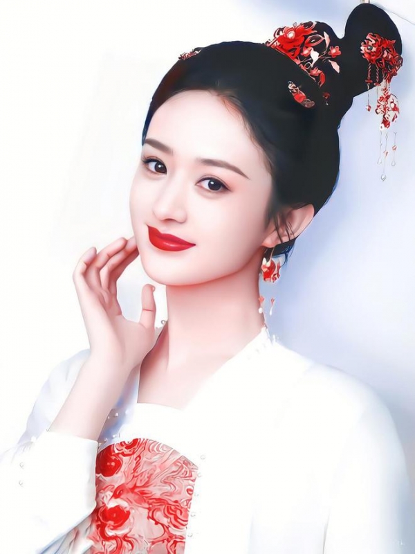 美貌暴击赵丽颖古装造型出圈网友热议可脑补唐朝美人古装剧情