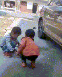 学习|爆笑GIF图：大哥有绝招啊，值得学习！