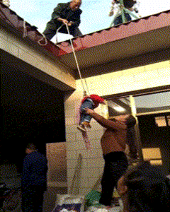 牛车|搞笑GIF：胖媳妇，要用牛车拉回去！