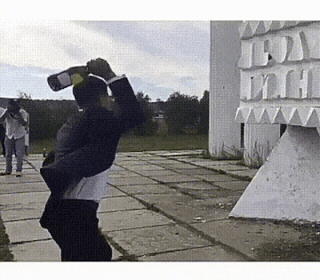 大妈|搞笑GIF动图:这个是成精了吗?