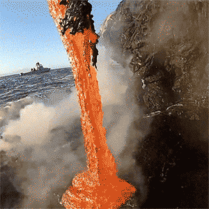 搞笑gif这是什么东西火山流出来的吗好吓人