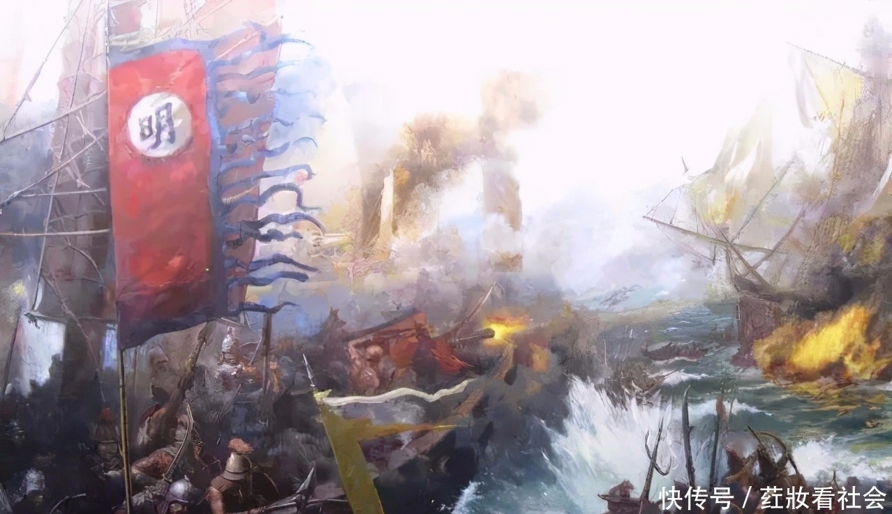 明朝与荷兰的六敖海战5艘荷兰战船击沉明军80多艘战船14