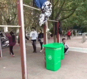 偶像|爆笑GIF:遇到偶像太紧张了