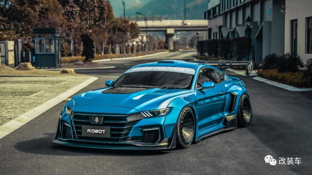 国内首套黎明宽体上身的福特mustang换宽体比换衣服还快