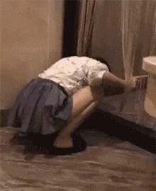 妹子|搞笑GIF趣图：这是什么神仙操作，真的可以这样操作吗