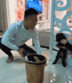 搞笑|搞笑GIF动图：我都睡一觉了，还没跳完？