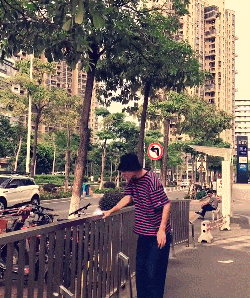 捅马蜂窝|搞笑GIF:我想知道他在干嘛?