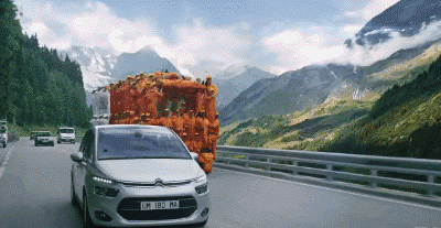 人体|动态图:人体组合而成的汽车