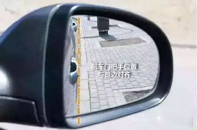 在開始倒車進入側方停車車位之前,如果我們直接觀察右側反光鏡,無法