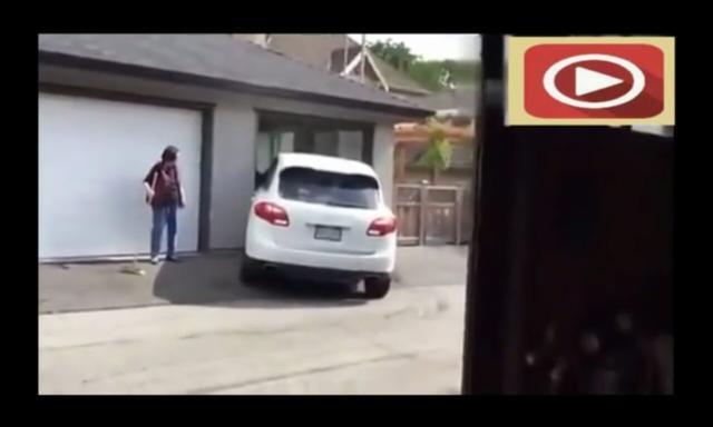 司机|美女司机开霸气豪车卡宴入库，大妈看她的车技要哭