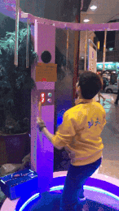 汉子|搞笑gif:女汉子,吹头发的最新方式