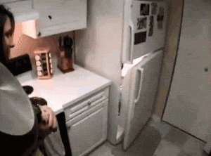 屈才|搞笑GIF趣图：这个技术牛大了，做理发师有点屈才了