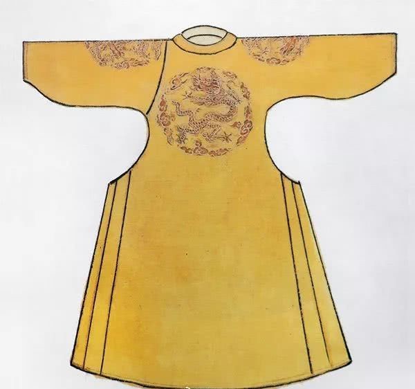 《明宫冠服仪仗图》中的盘领袍鲁荒王墓中有三件四团龙盘领袍,其中一