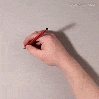 大写|搞笑动态图gif：画了一只会画画的手