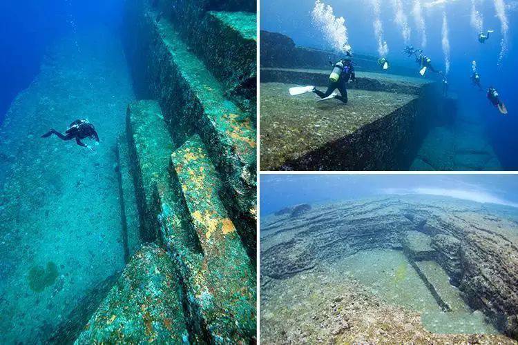 与那国岛水下修建构造,大块石头被以为可能是陈旧大都市大概13,000年