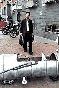 无穷|搞笑GIF：群众的力量是无穷的。