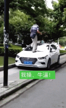 妹子|搞笑GIF：哥们，你这样看，两位妹子都不好意思了！