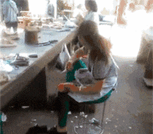 东西|搞笑GIF:这东西很厉害的,你们还是不要招惹他了!