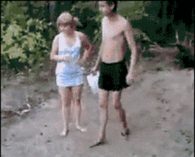 鸭子|搞笑动态趣图GIF:和喵瞄们一起狂欢。