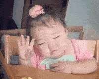 不要|搞笑GIF: 小宝贝, 不要再吃了, 你看肉肉的长那么多了。