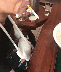 不堪设想|搞笑GIF：还好教练你把脚拿开，不然后果真是不堪设想