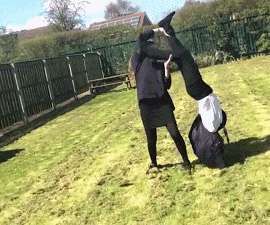 后座|爆笑GIF图：就不能轻一点吗？！