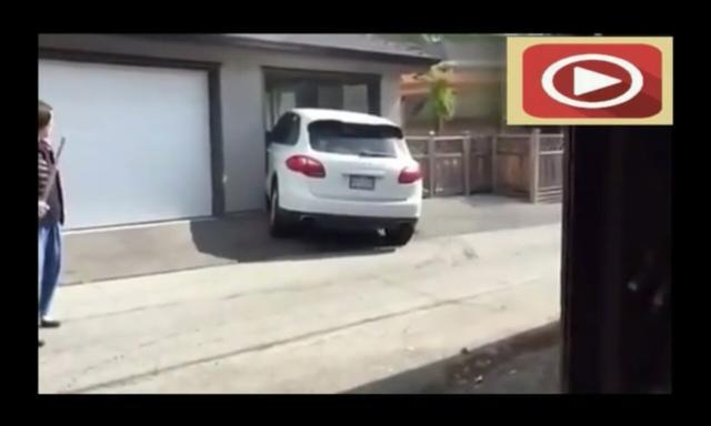 司机|美女司机开霸气豪车卡宴入库，大妈看她的车技要哭