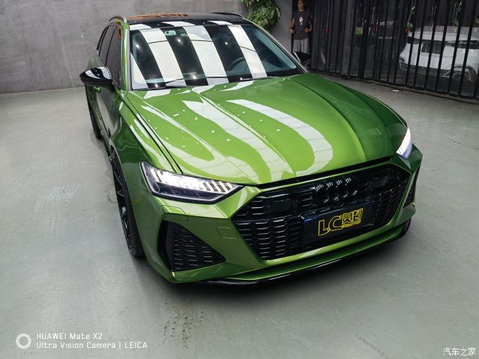 奥迪a6allroadc8改rs6原厂宽体套件5