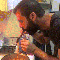 厕所|搞笑GIF动图：终于完成了我小时候想最想观察的结果之一