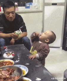 吃货|搞笑GIF：吃货的路总是充满坎坷的！