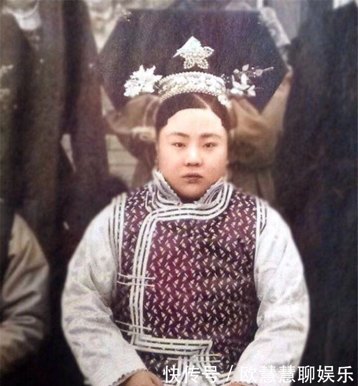 清朝格格妃子彩色老照片!婉容惊艳如同仙女下凡_看看头条_中华网