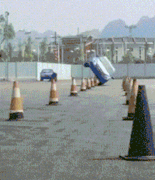 安全帽|搞笑GIF:幸好带了安全帽,要不然后果不堪设想啊