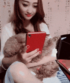 妹子|搞笑GIF:妹子,你又省了买音响的钱