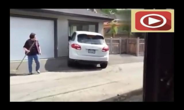 司机|美女司机开霸气豪车卡宴入库，大妈看她的车技要哭